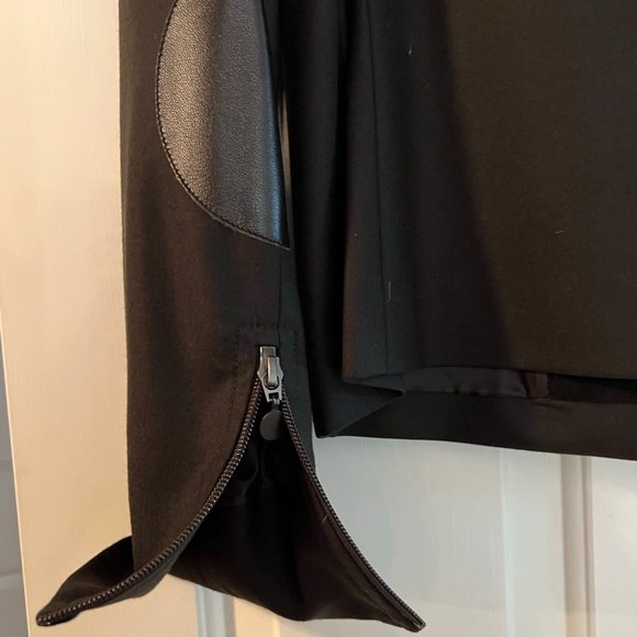 Akris Brown Wool Jacket with Velvet Collar Size 6 - Picture 5 of 14